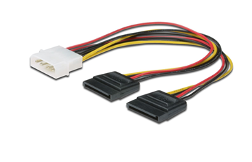 Picture of Digitus SATA (Dual) to Molex 0.2m Power Cable